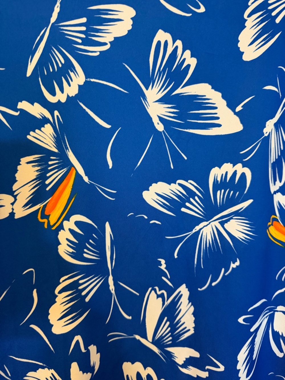 NWT Farm Rio x Adidas Blue Butterfly Retro Ringer Mini T-Shirt Dress XL - Picture 12 of 15
